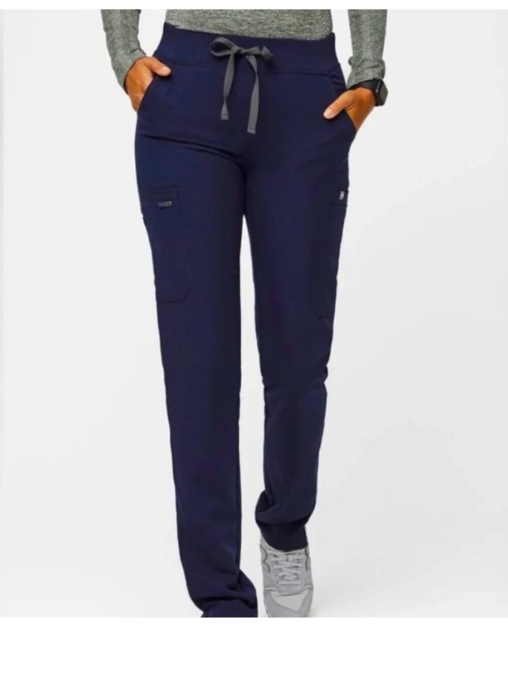 FIGS Technical Collection Yola Skinny Scrub Pants Navy Blue Size Medium